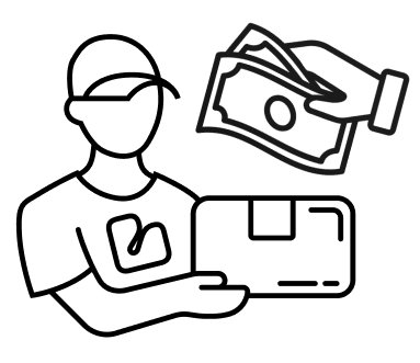 Payment to the courier